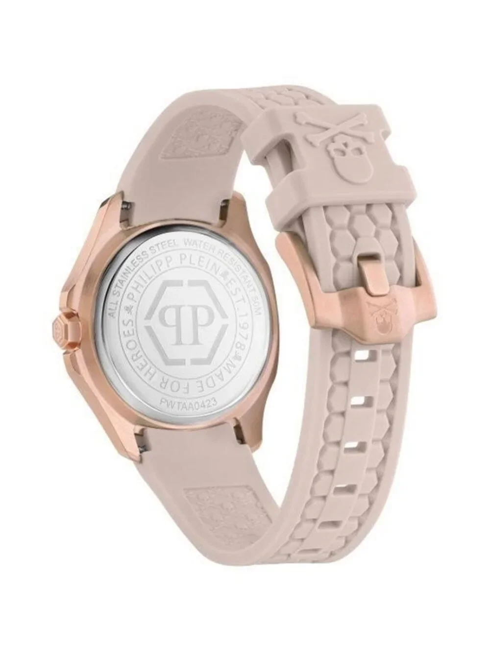 NWT Philipp Plein Spectre Lady Quartz Crystal Beige Dial Ladies Watch